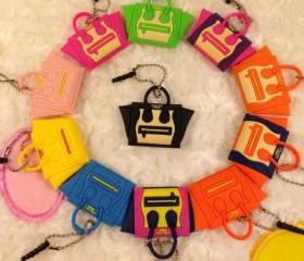 Mini Celine iphone/samsung jack plug and keyChain